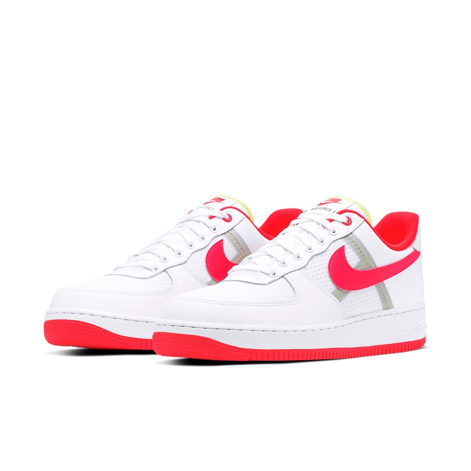 Nike Air Force 1 Low Transparent White Crimson