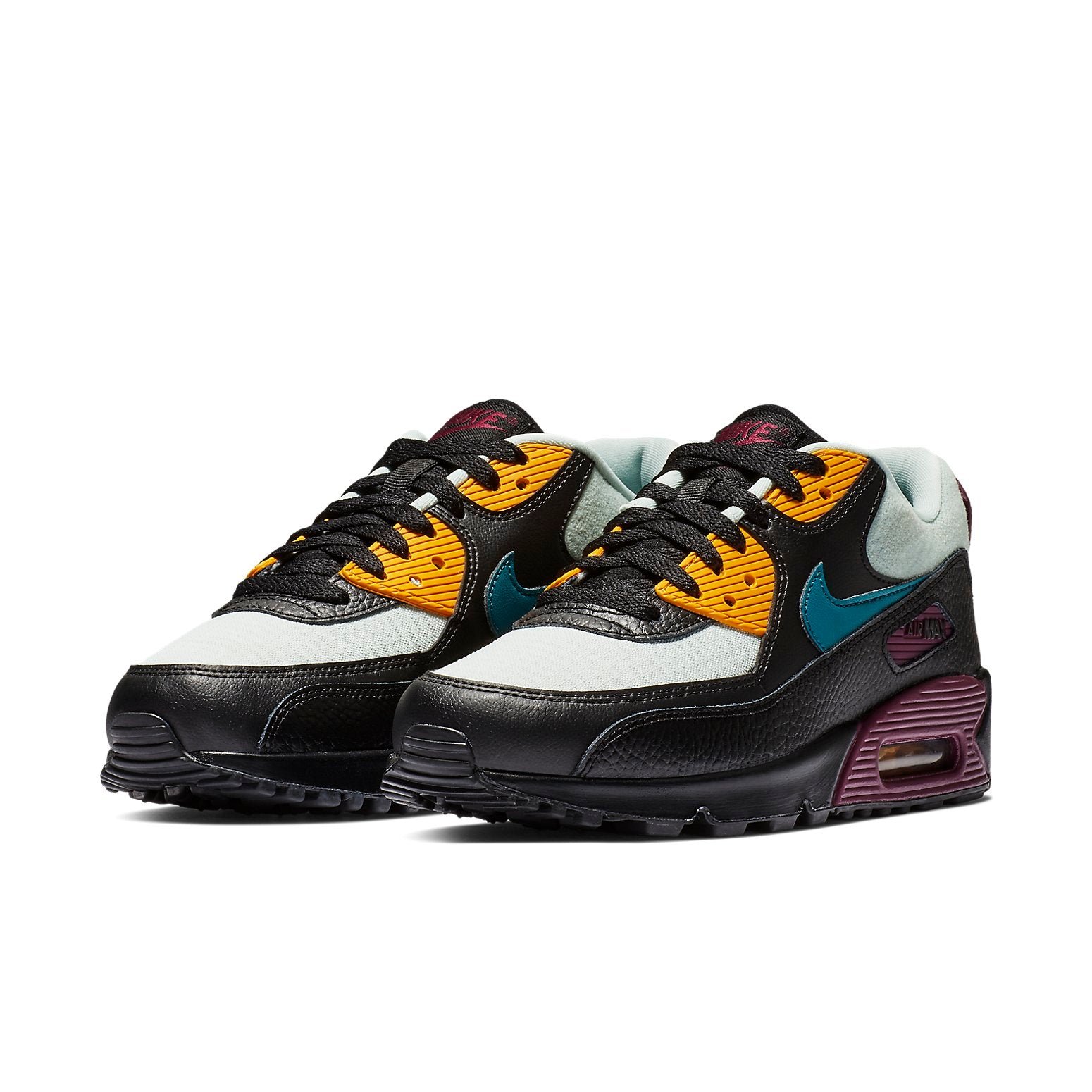 Nike Air Max 90 Silver Bordeaux Teal