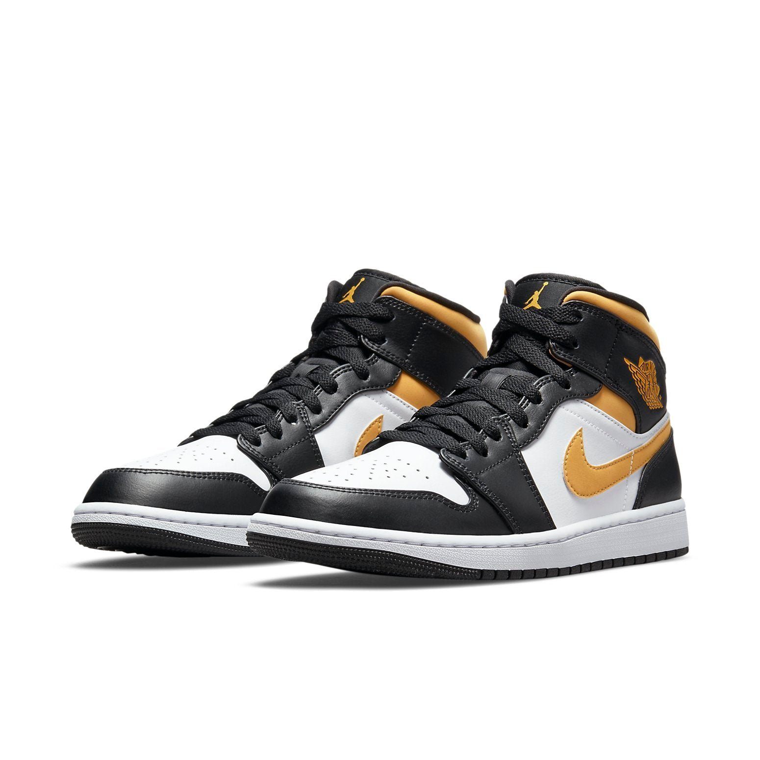 Air Jordan 1 Mid Black University Gold