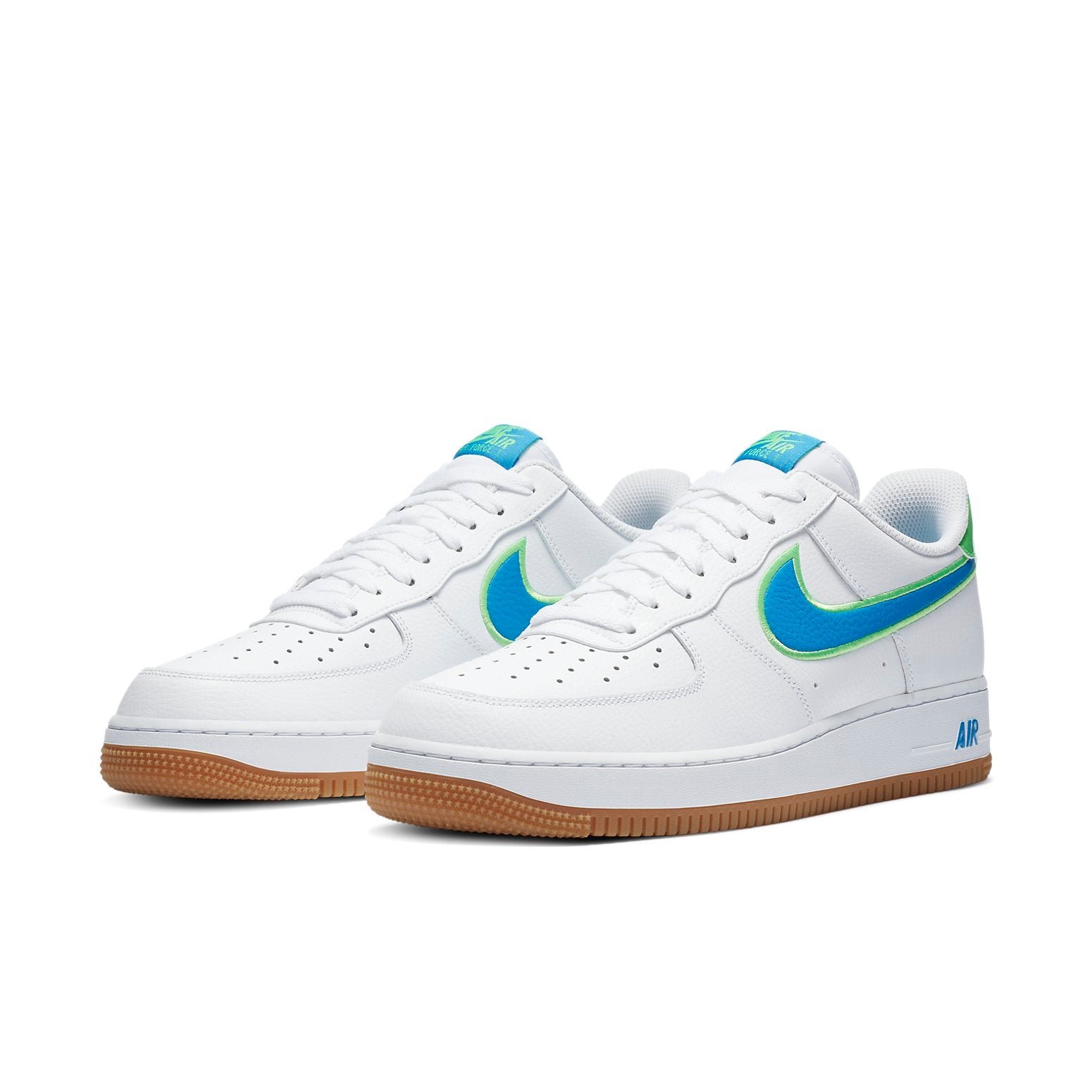Nike Air Force 1 Low White Bright Blue Green