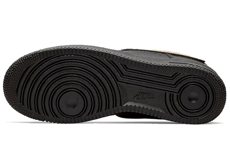 Nike Air Force 1 Low 07 LV8 Removable Swoosh Black Gold