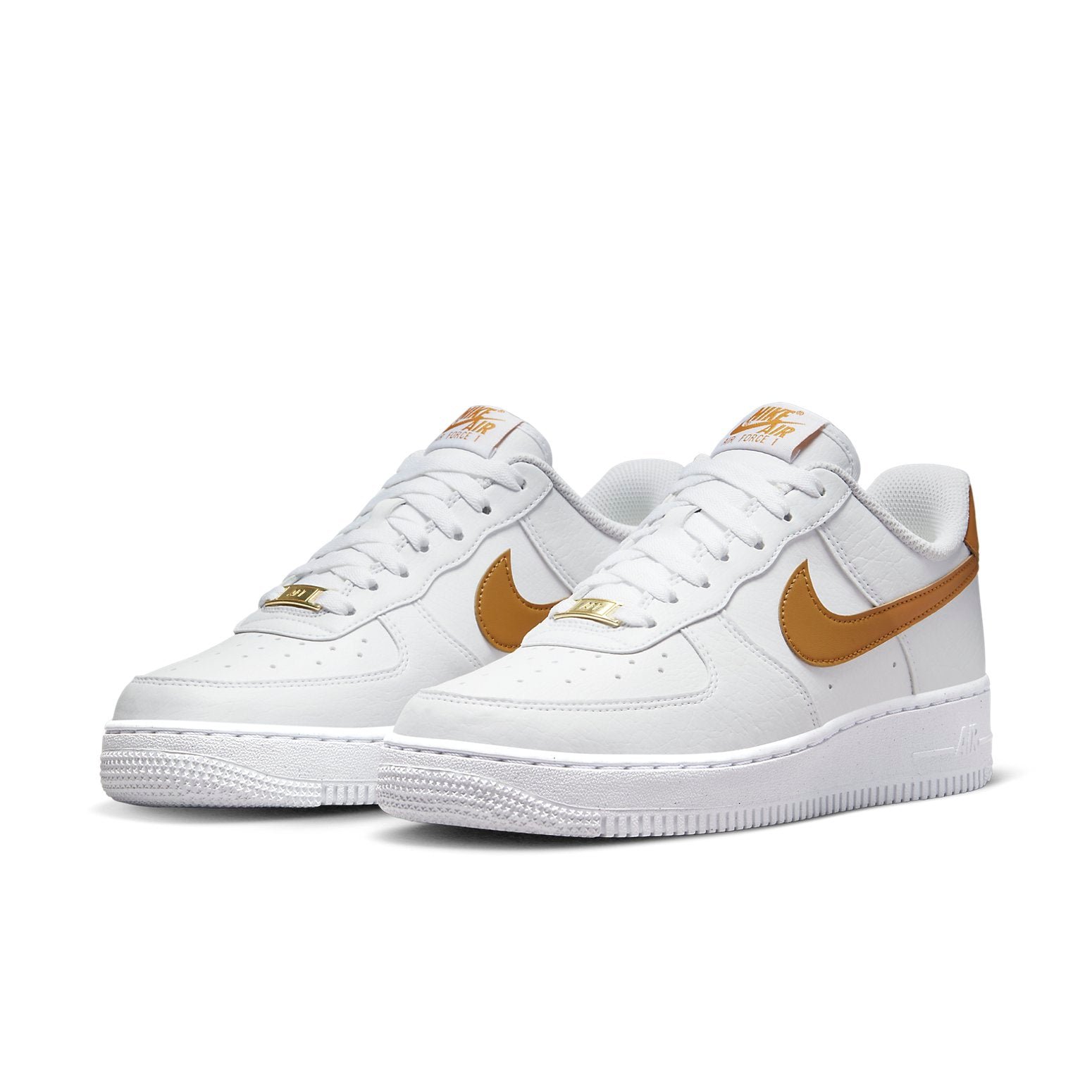 Nike Air Force 1 Low 07 Next Nature White Gold Suede