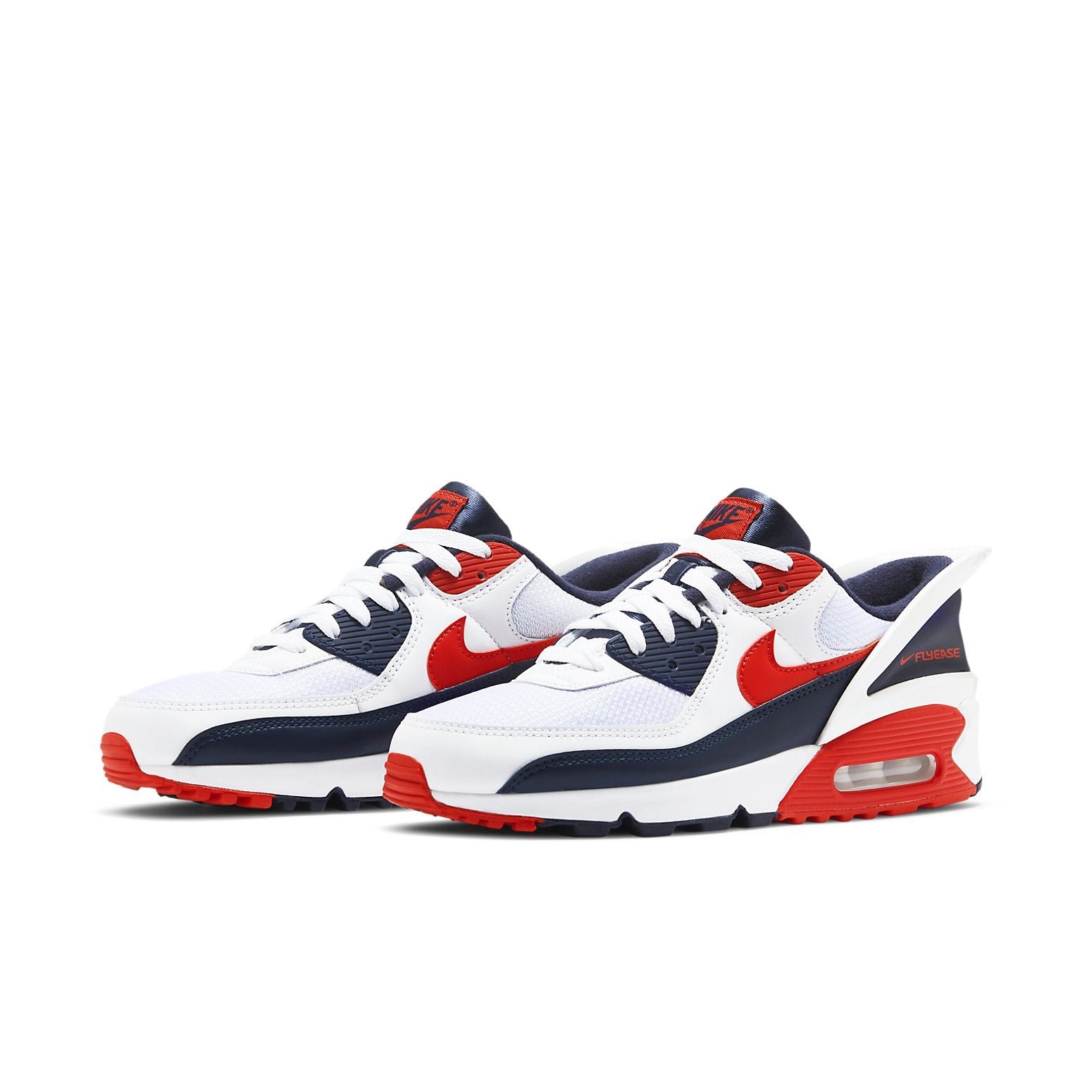Nike Air Max 90 Flyease USA White Blue Red