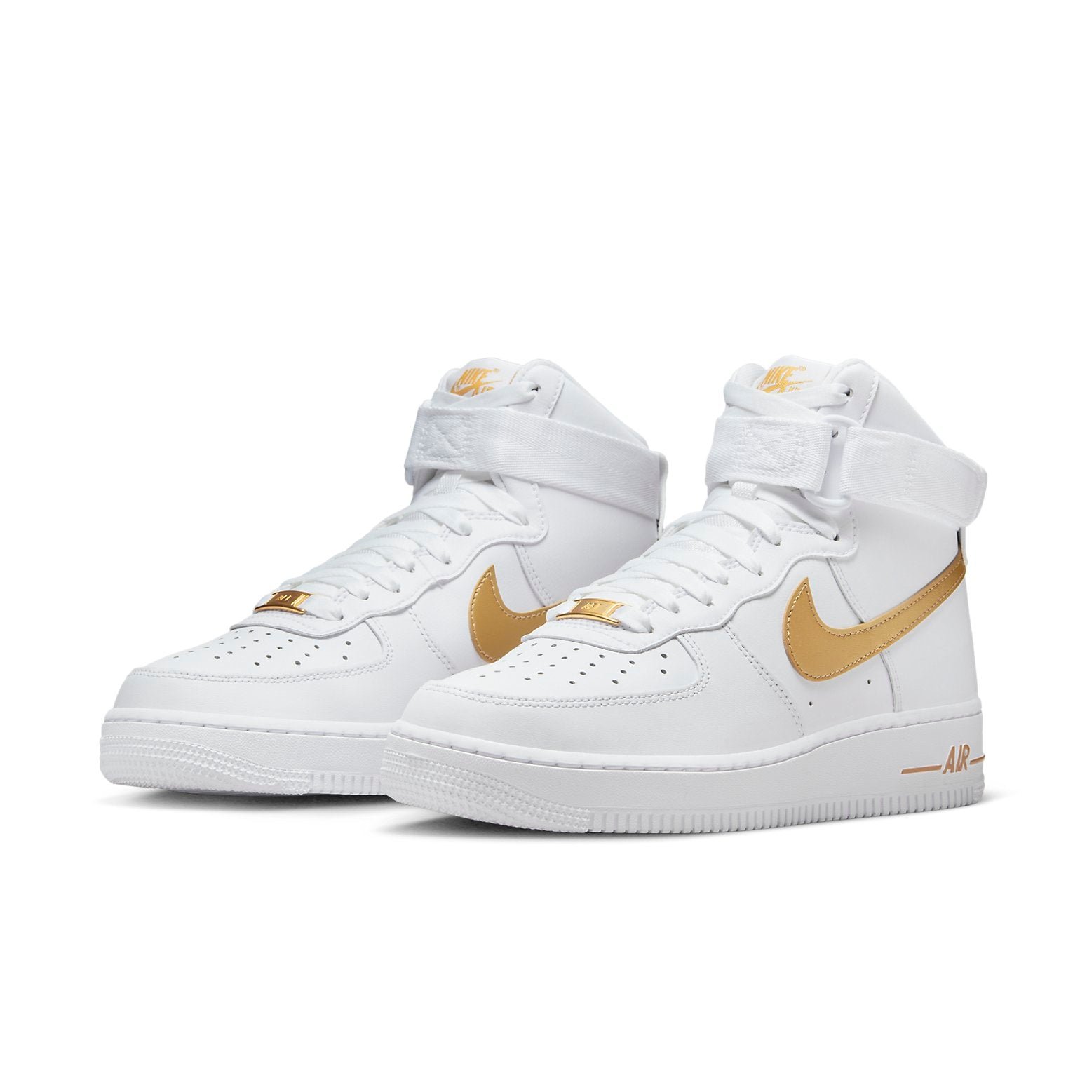 Nike Air Force 1 High White Metallic Gold