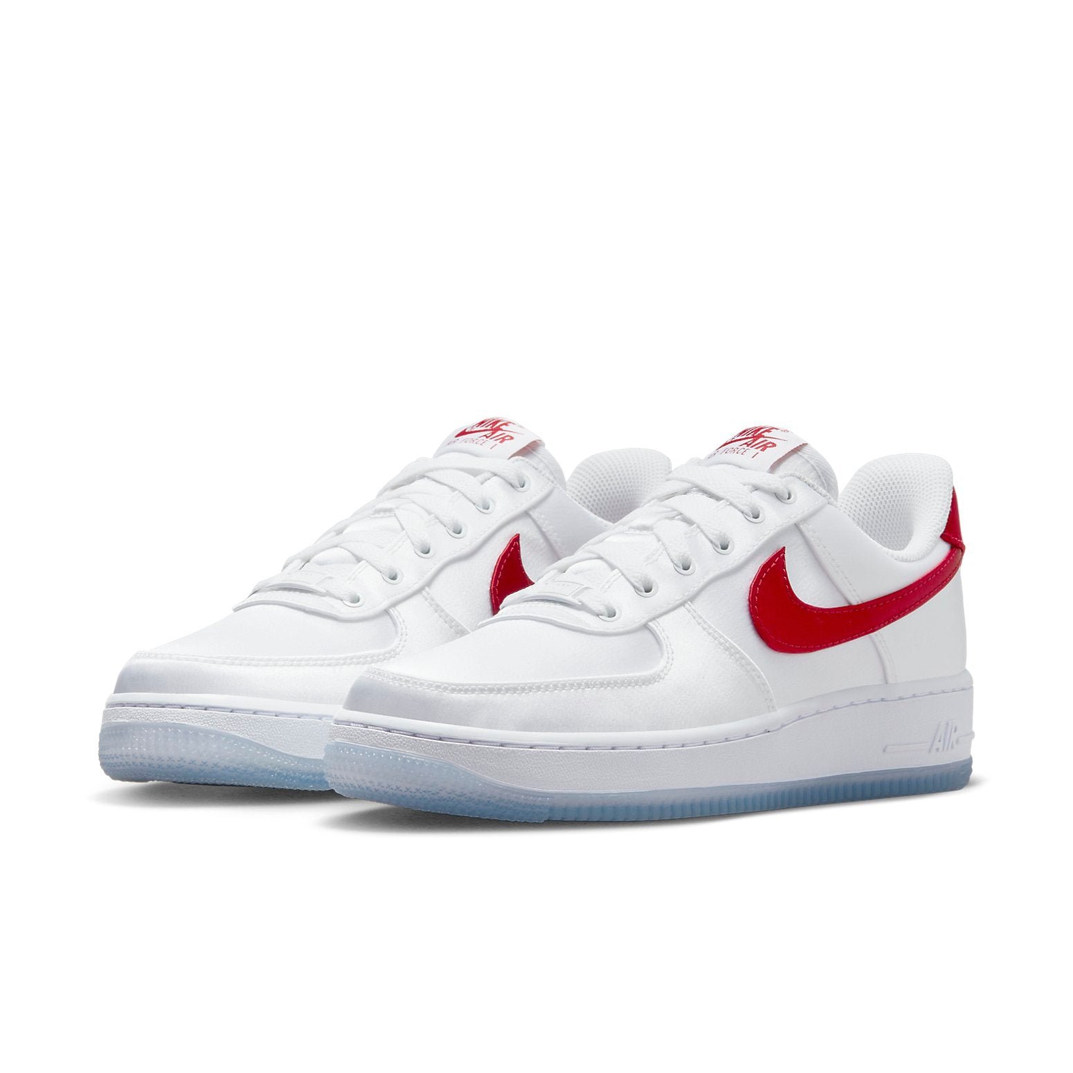 Nike Air Force 1 Low 07 Satin White Varsity Red