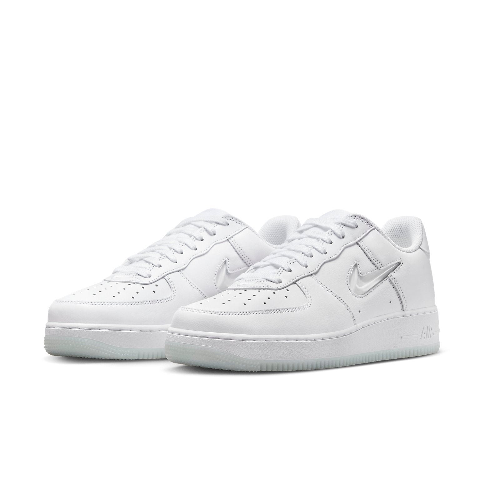 Nike Air Force 1 Low 07 Retro Color of the Month Jewel Swoosh Triple White