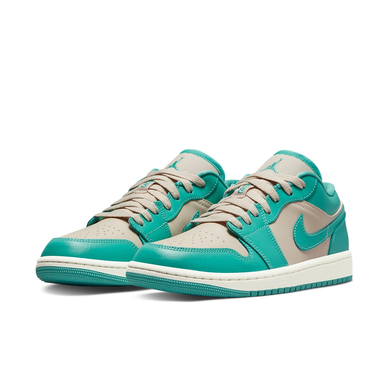 Air Jordan 1 Low Tropical Teal Sandy Beige