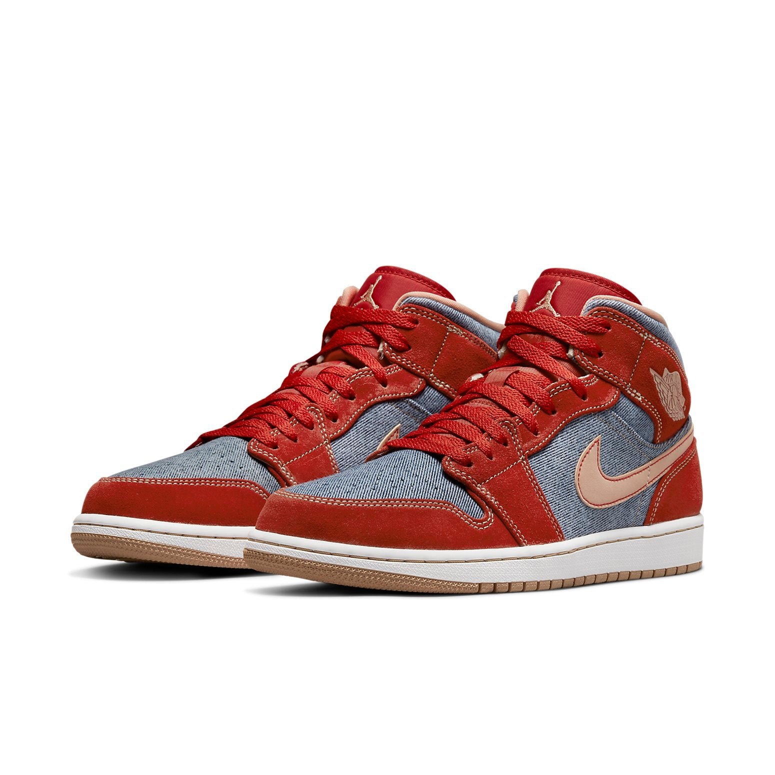 Air Jordan 1 Mid Denim Red