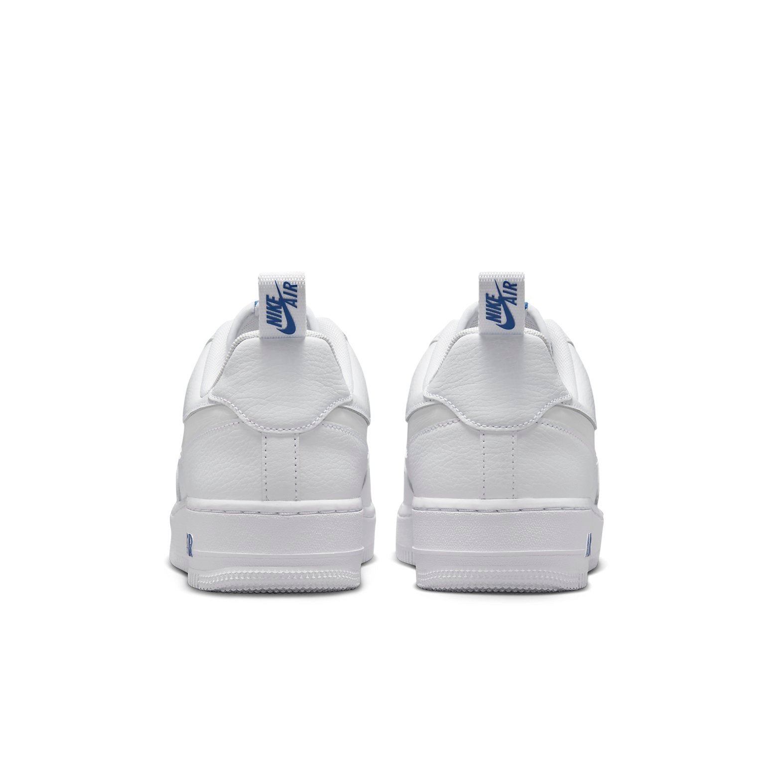 Nike Air Force 1 Low Cut Out Reflective Swoosh White Blue