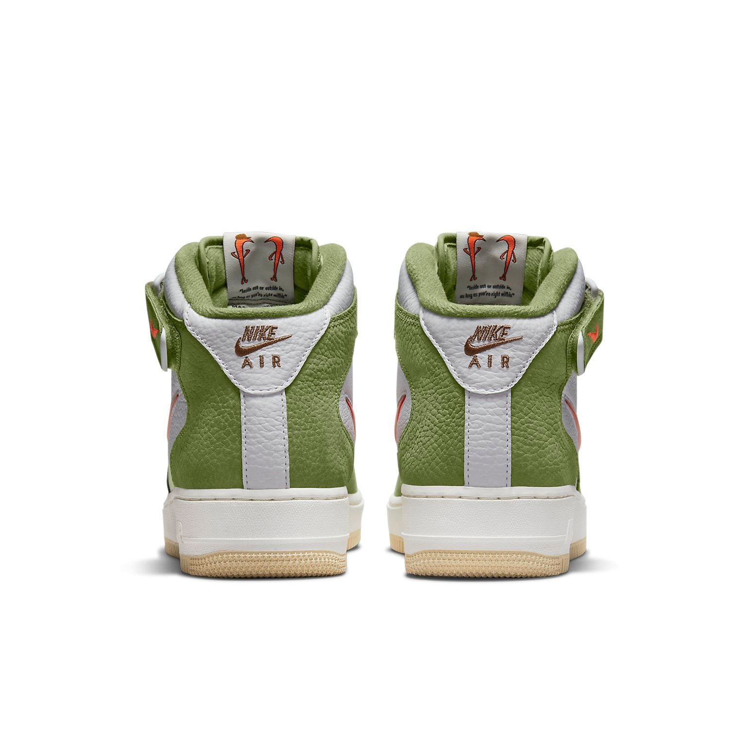 Nike Air Force 1 Mid QS Olive Green Total Orange