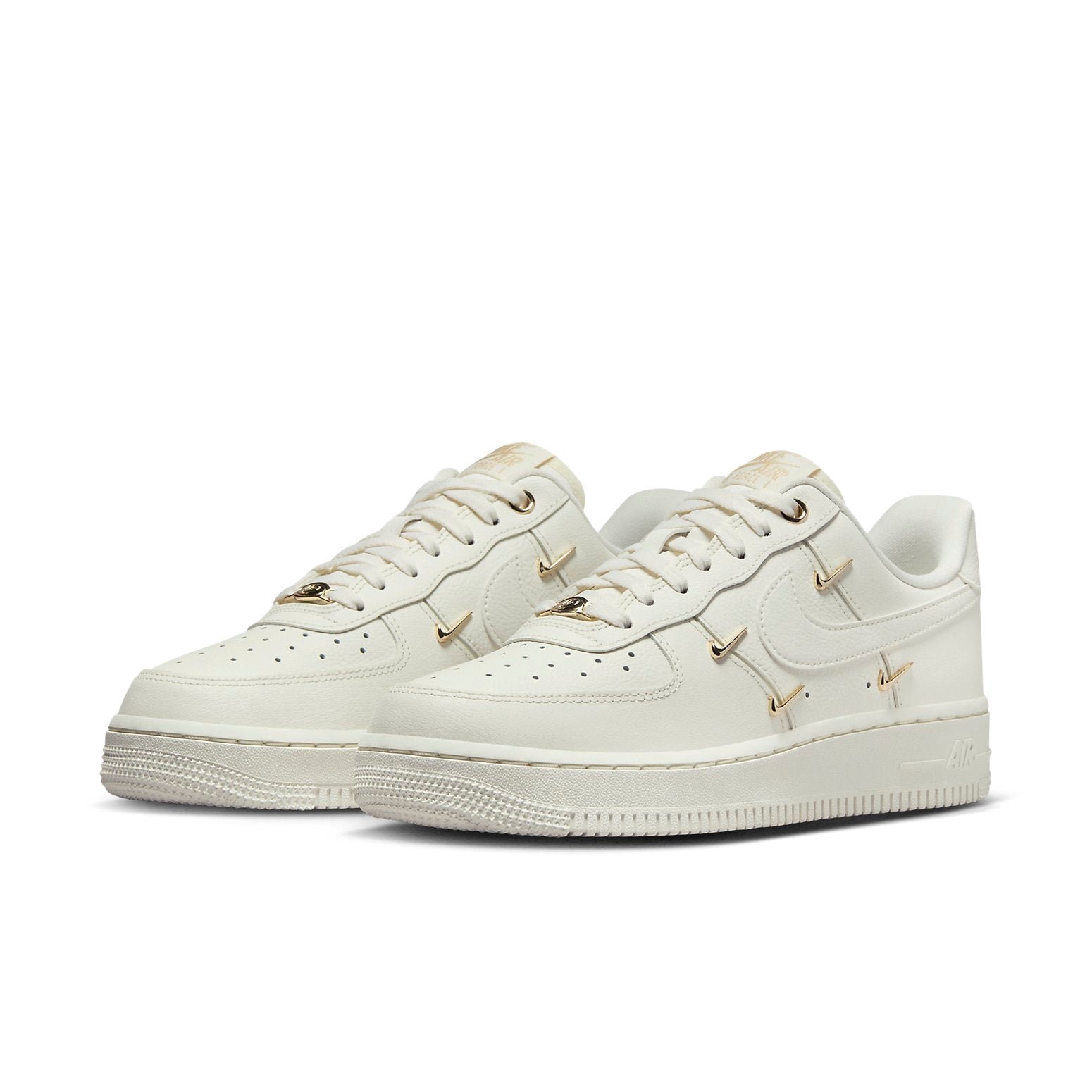 Nike Air Force 1 Low White Mini Gold Swooshes