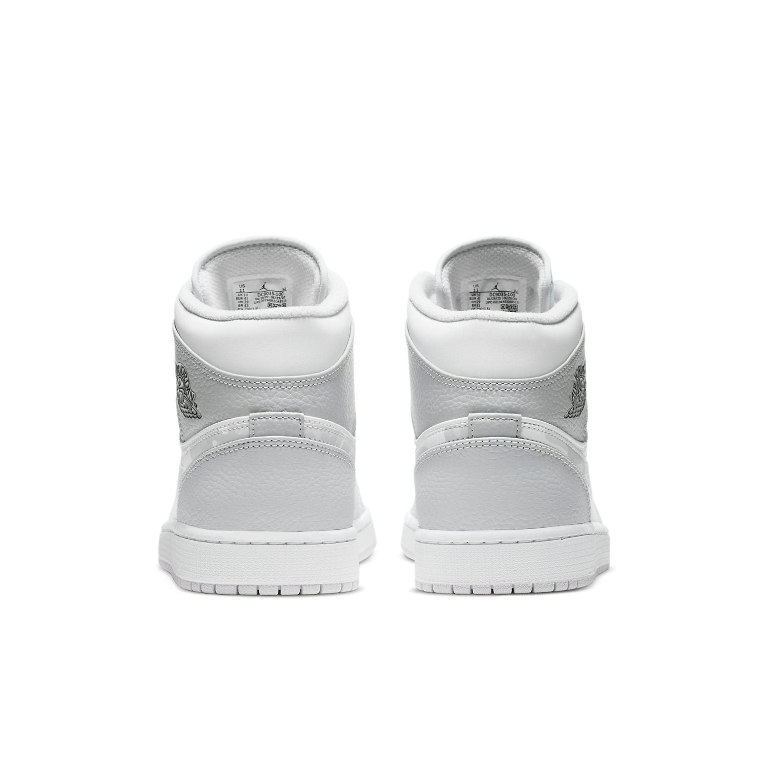 Air Jordan 1 Mid Swoosh Logo Grey Camo