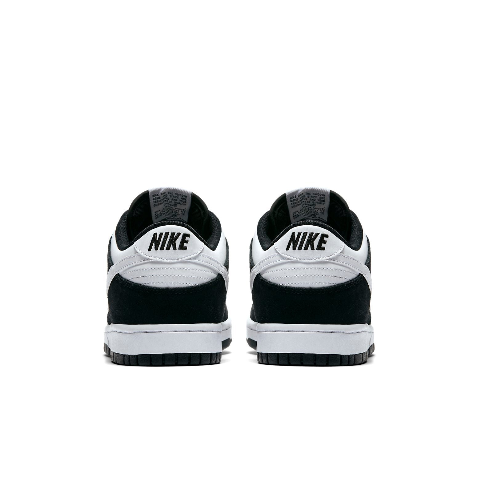 Nike Dunk Low Black White Heel