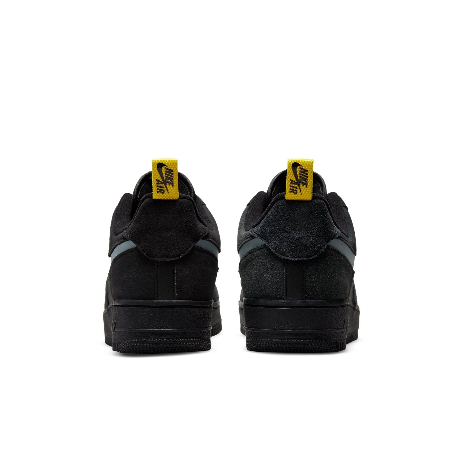 Nike Air Force 1 Low Cut Out Swoosh Black