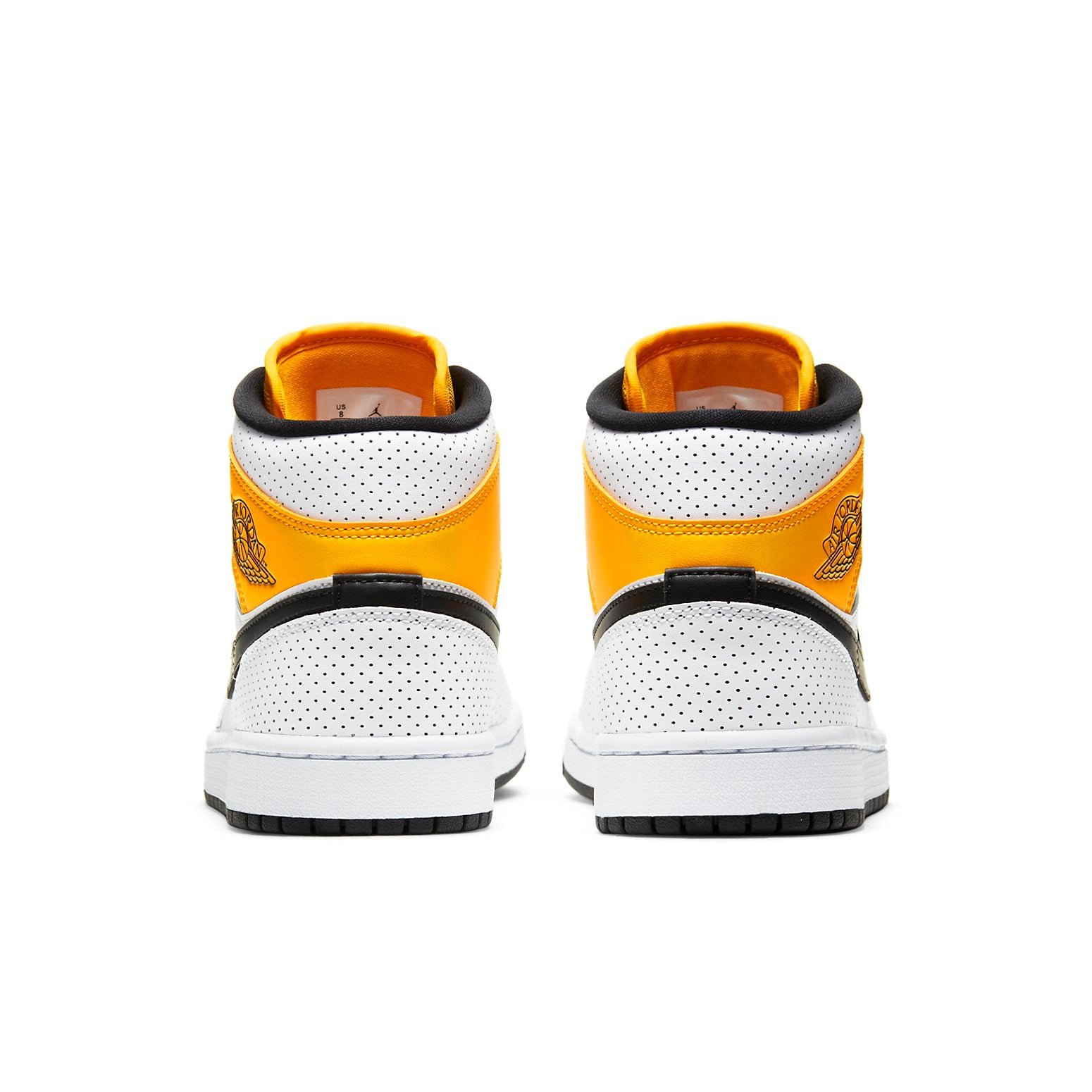 Air Jordan 1 Mid Perforated White University Gold