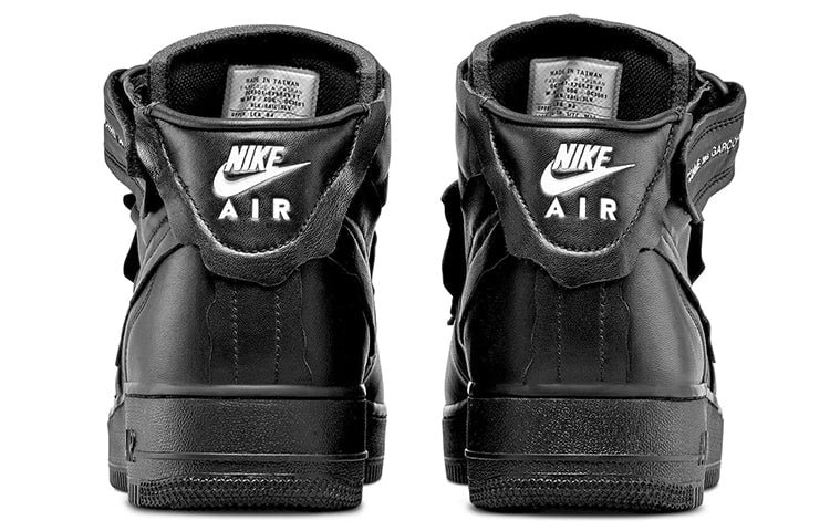 Nike COMME des GARCONS x Air Force 1 Mid Triple Black