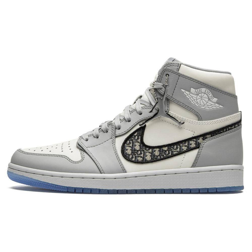 Dior x Air Jordan 1 High OG White Wolf Grey