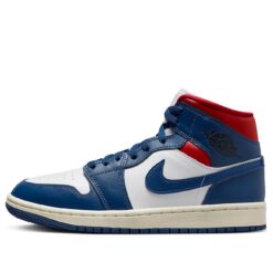 Air Jordan 1 Mid French Blue Gym Red