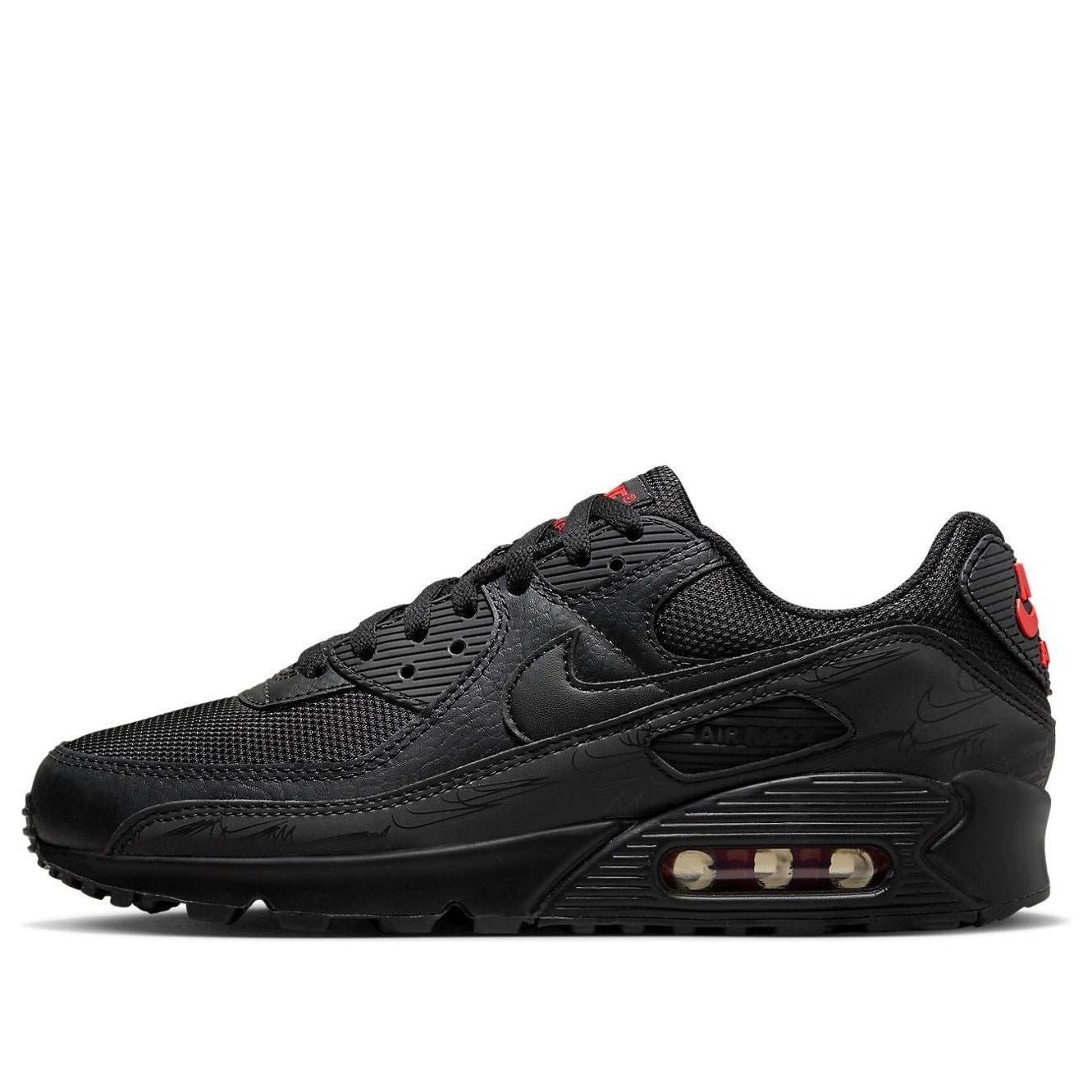 Nike Air Max 90 Black Red Reflective