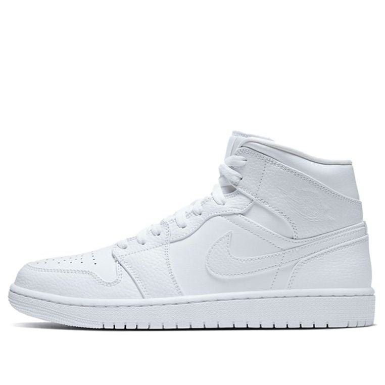 Air Jordan 1 Mid Triple White 2020