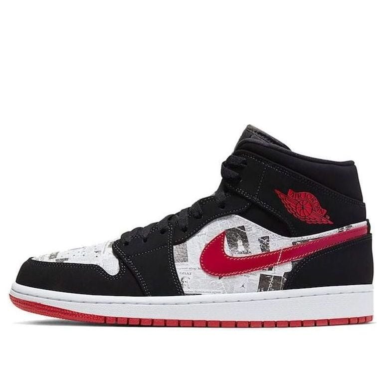 Air Jordan 1 Mid SE Newspaper Air Times