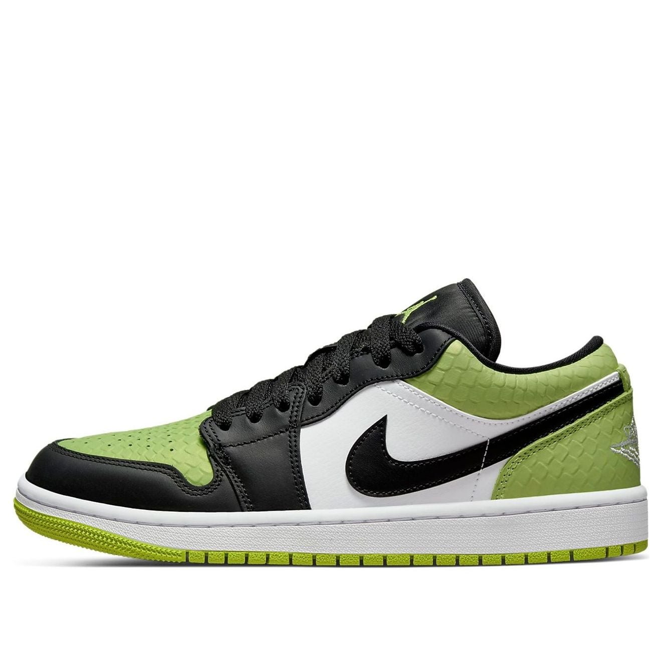Air Jordan 1 Low SE Vivid Green Snakeskin