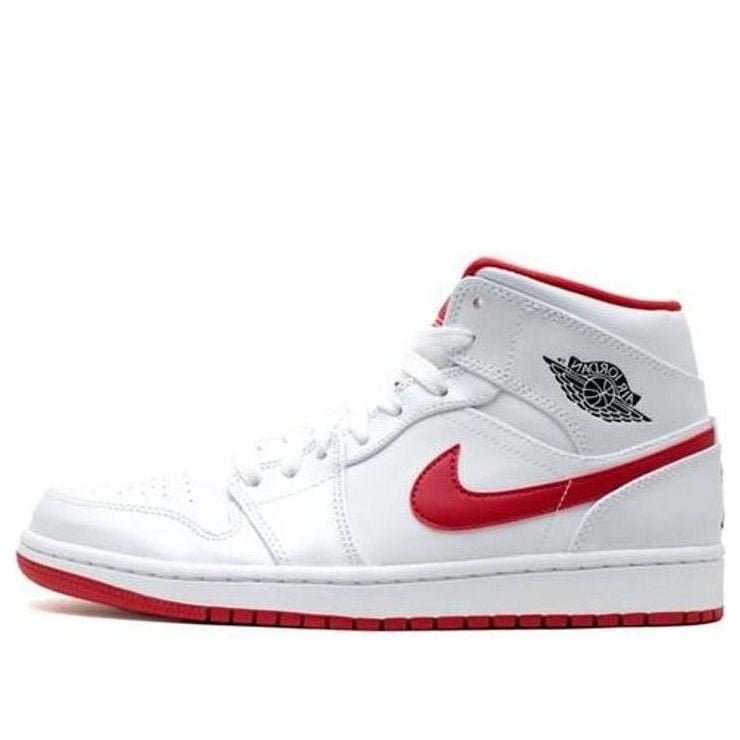 Air Jordan 1 Mid White Gym Red