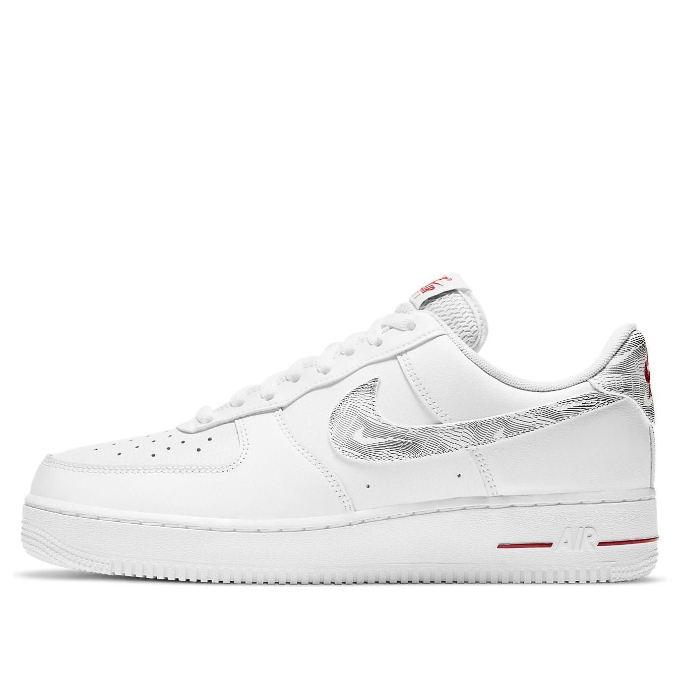 Nike Air Force 1 Low Topography Pack White University Red