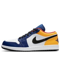 Air Jordan 1 Low White Deep Royal Blue