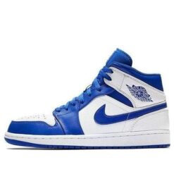 Air Jordan 1 Mid Hyper Royal White