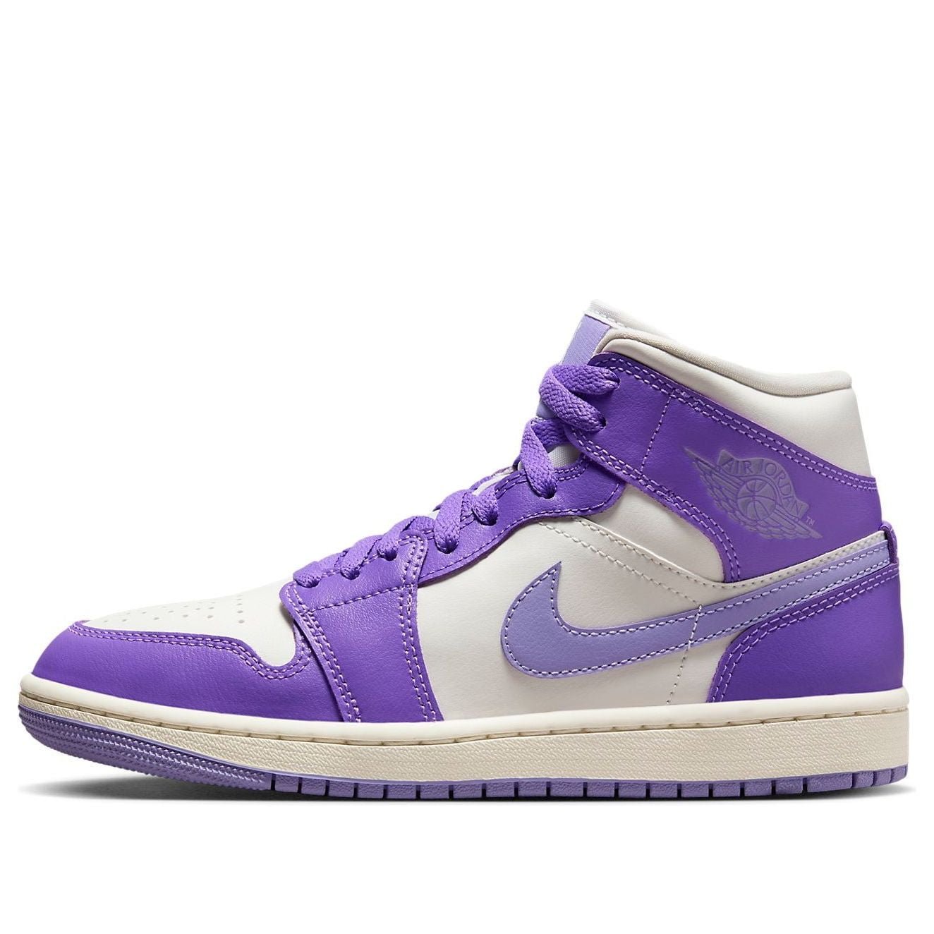 Air Jordan 1 Mid Purple White