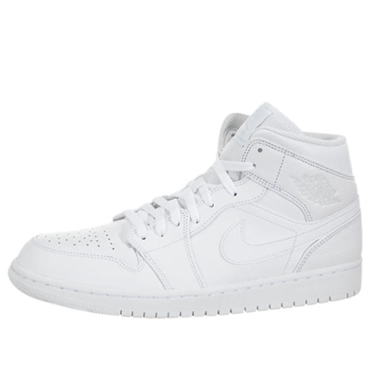 Air Jordan 1 Mid Triple White 2018