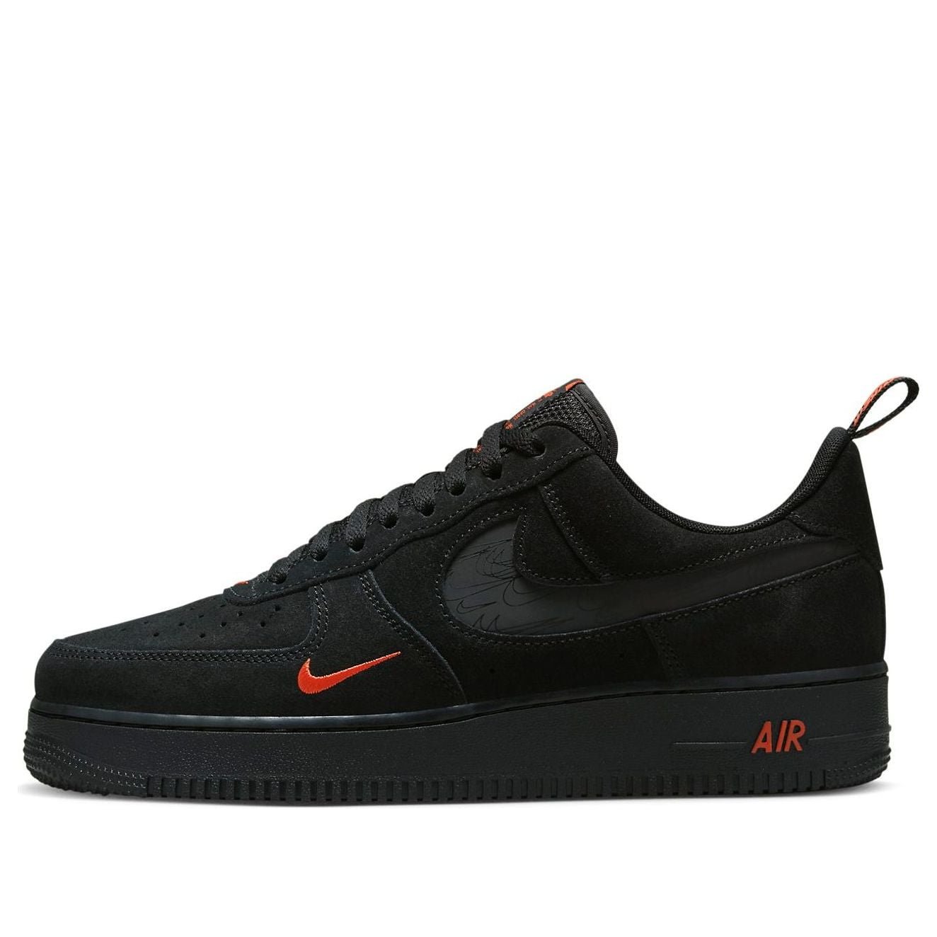 Nike Air Force 1 Low 07 LV8 MultiSwoosh Black Crimson