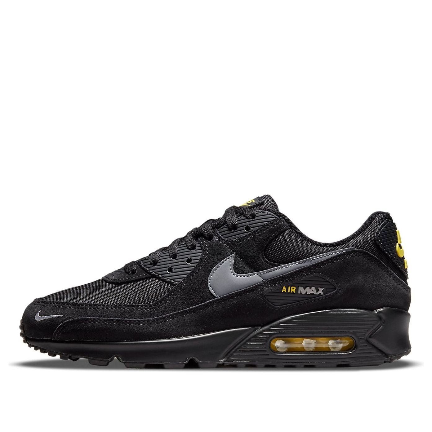 Nike Air Max 90 Reflective Swoosh Black Yellow Strike