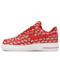Nike Air Force 1 Low 07 QS All Over Logo Red