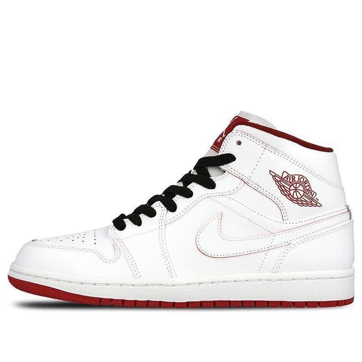 Air Jordan 1 Retro Mid White Gym Red