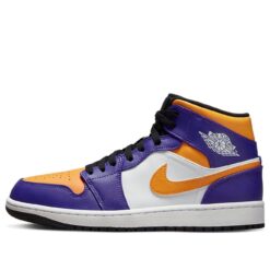 Air Jordan 1 Mid Lakers Purple