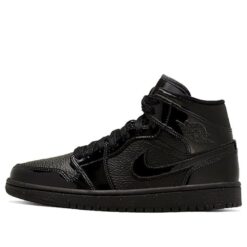 Air Jordan 1 Mid Patent Triple Black