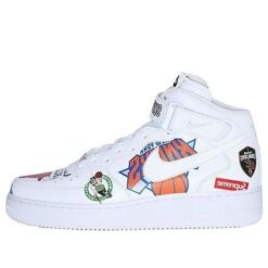 Nike Supreme x NBA x Air Force 1 Mid 07 White