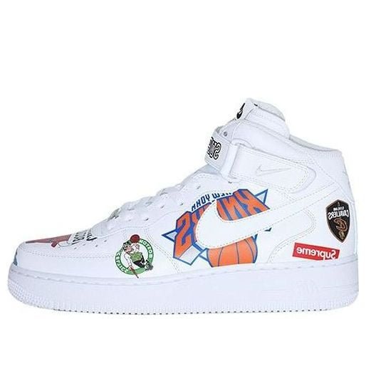Nike Supreme x NBA x Air Force 1 Mid 07 White