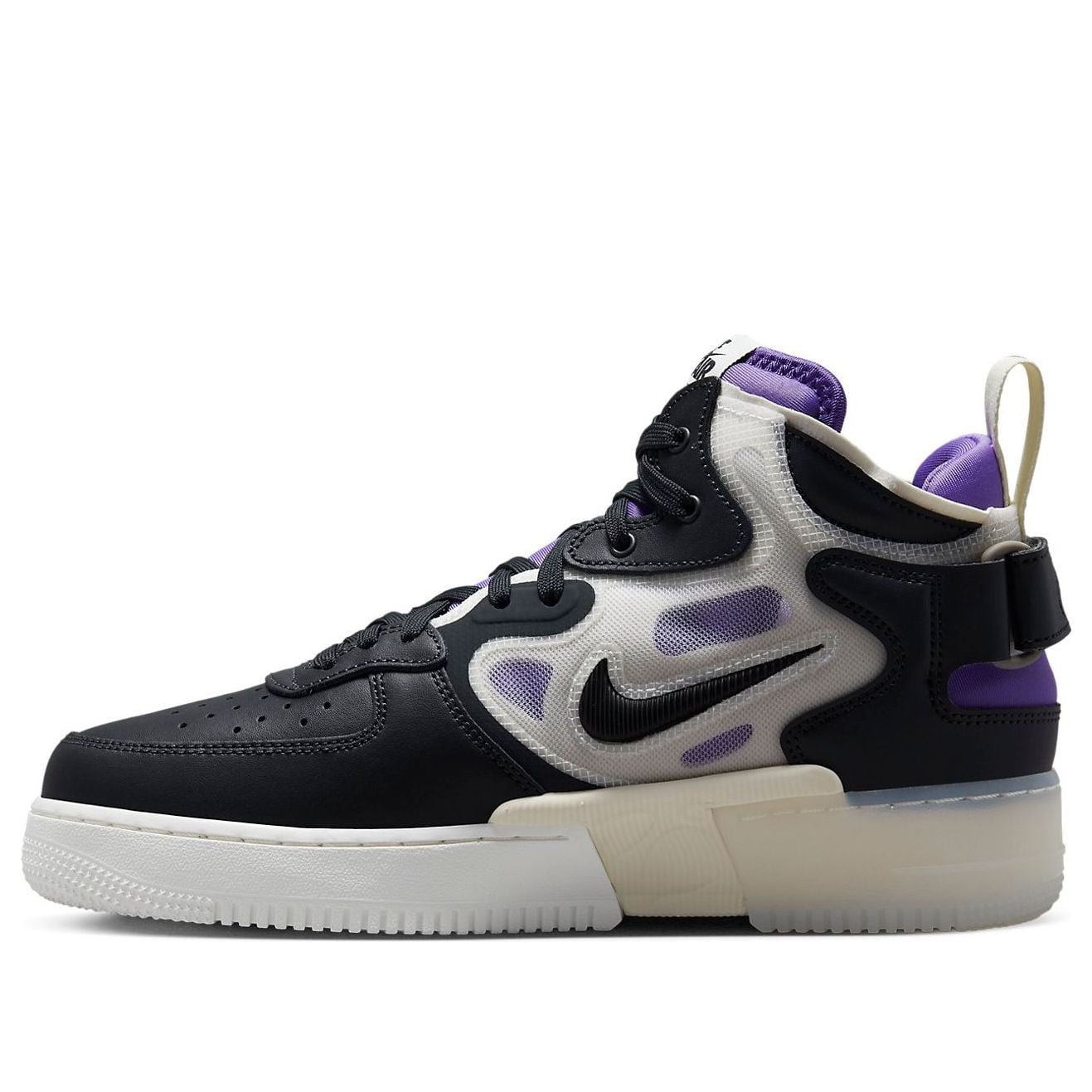 Nike Air Force 1 Mid React Off Noir Action Grape