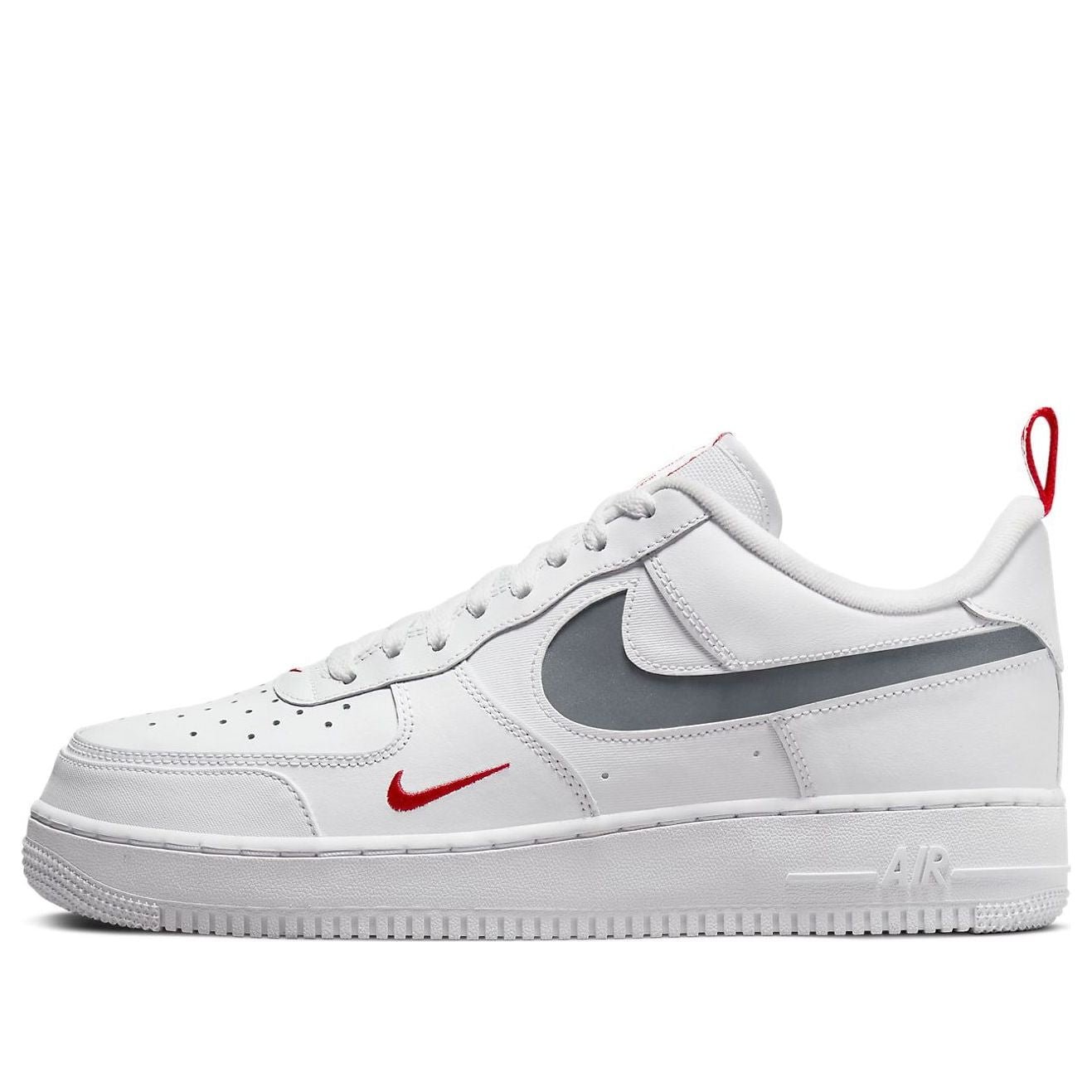 Nike Air Force 1 Low Cut Out Swoosh White