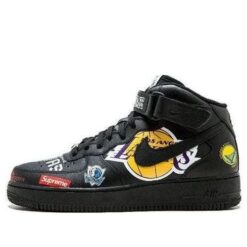 Nike Supreme x NBA x Air Force 1 Mid 07 Black