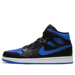Air Jordan 1 Mid Black Hyper Royal