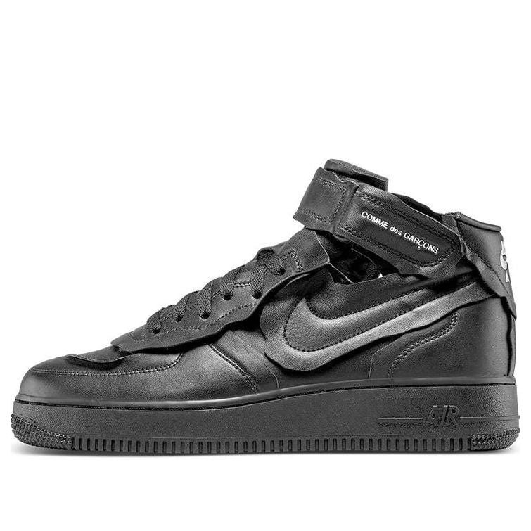 Nike COMME des GARCONS x Air Force 1 Mid Triple Black