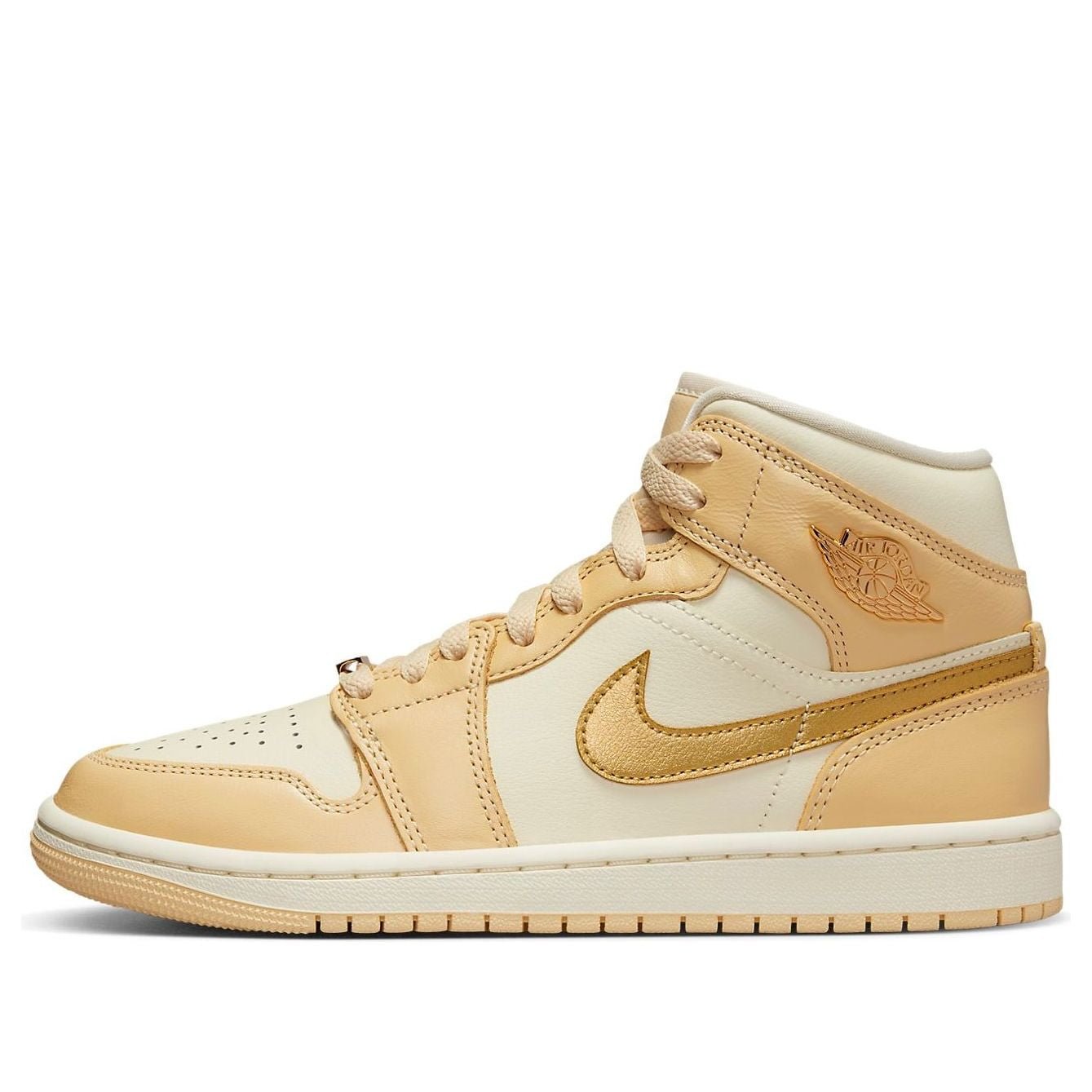 Air Jordan 1 Mid Pale Vanilla Gold