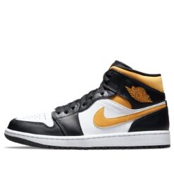 Air Jordan 1 Mid Black University Gold