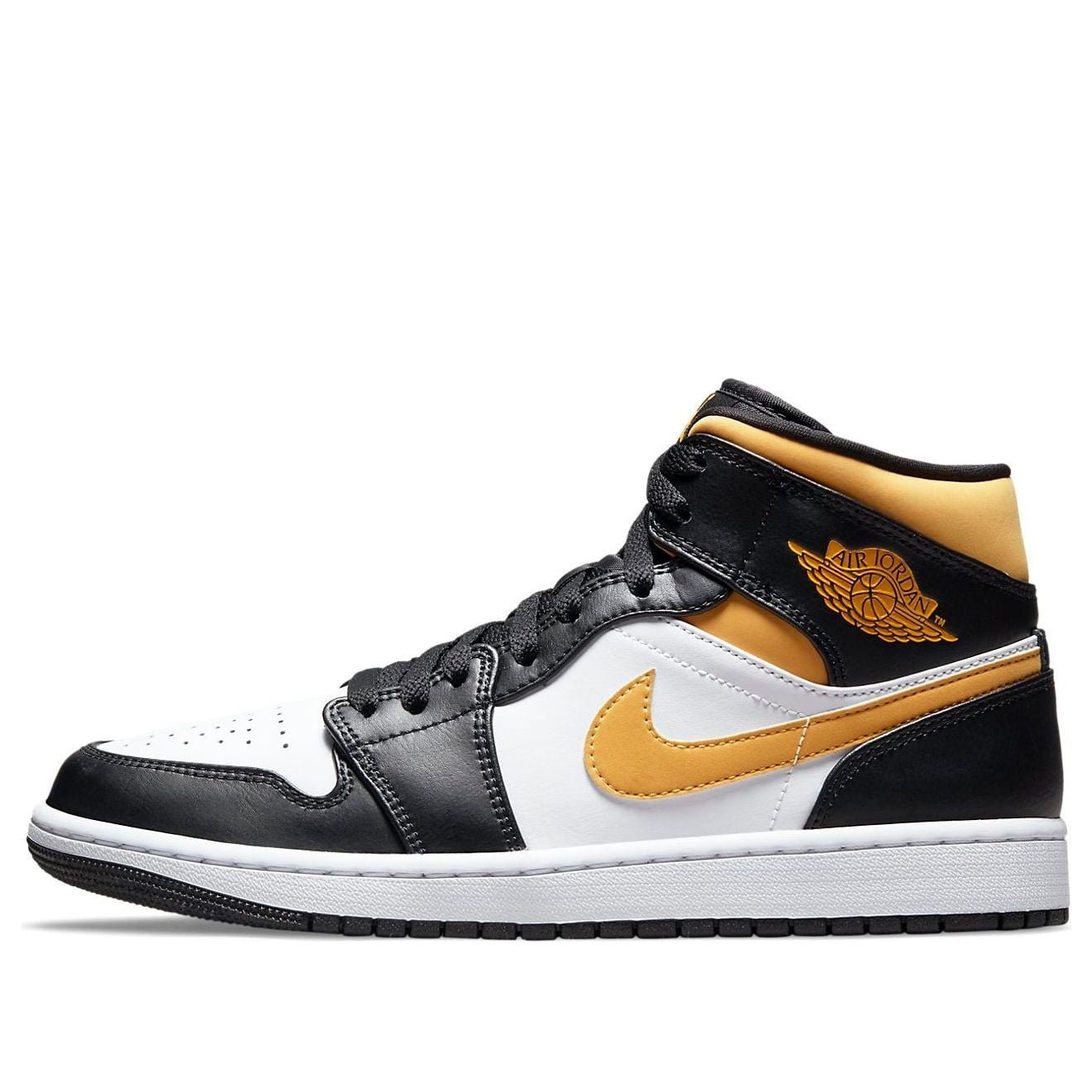 Air Jordan 1 Mid Black University Gold