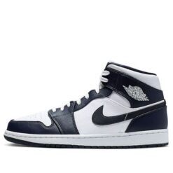 Air Jordan 1 Mid Obsidian White