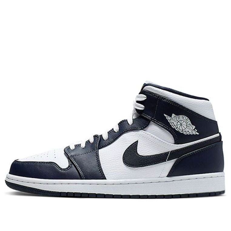 Air Jordan 1 Mid Obsidian White